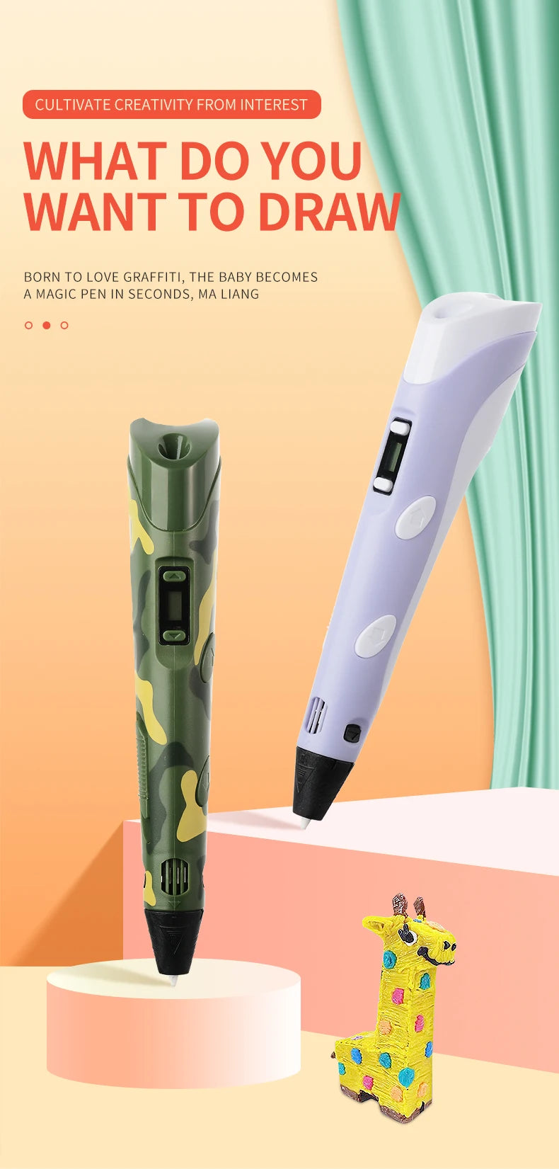 Stylo 3D MonStylo3D™ – Le Cadeau Créatif Idéal pour Enfants & Adultes