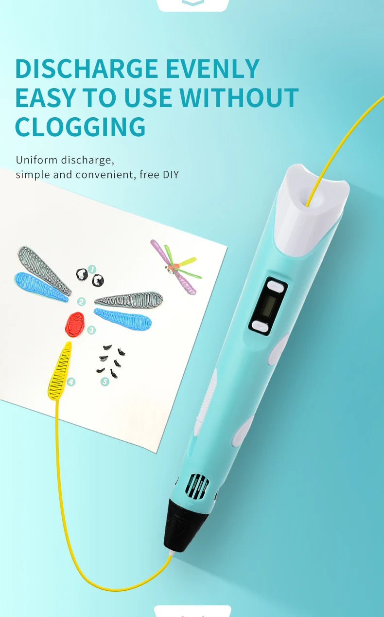 Stylo 3D MonStylo3D™ – Le Cadeau Créatif Idéal pour Enfants & Adultes