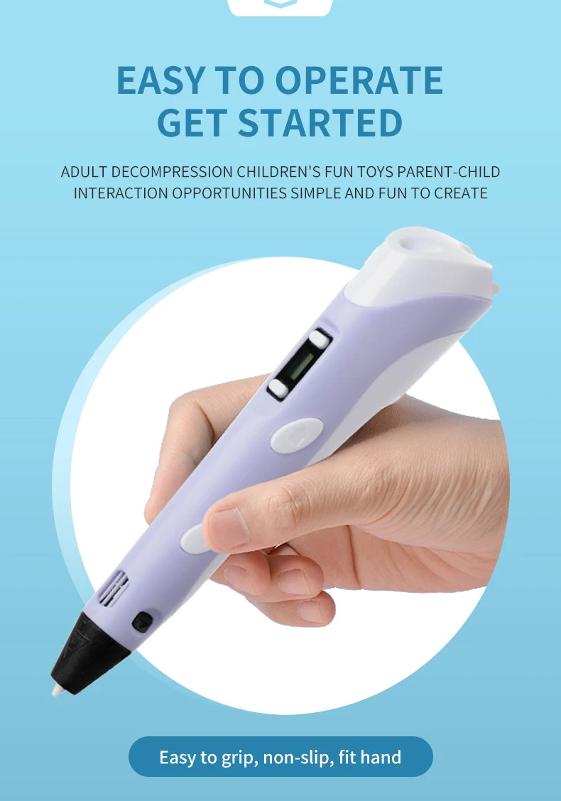 Stylo 3D MonStylo3D™ – Le Cadeau Créatif Idéal pour Enfants & Adultes