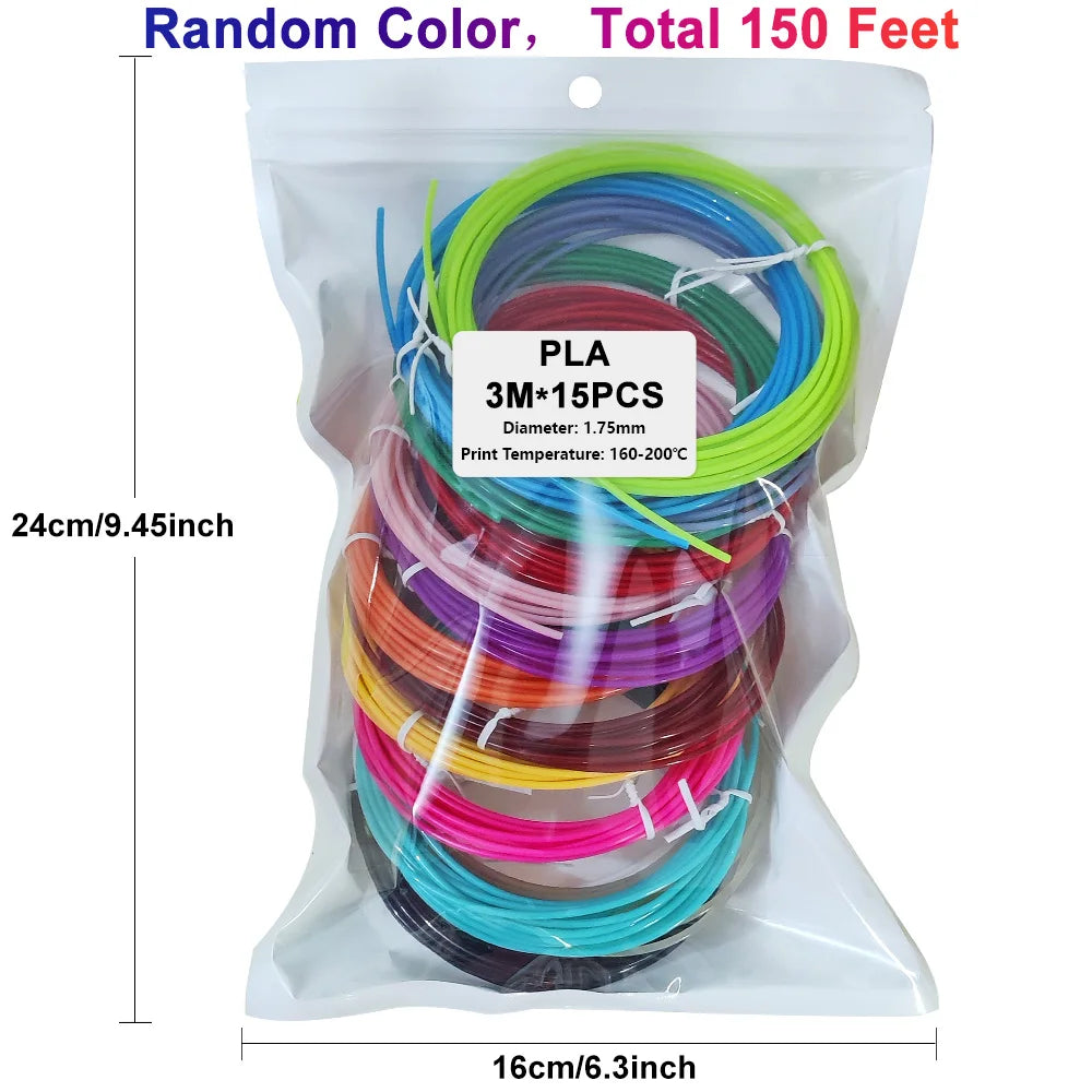 Pack 32 couleurs – Filament PLA 1.75 mm pour stylo 3D (96 m total)