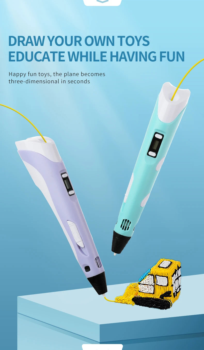 Stylo 3D MonStylo3D™ – Le Cadeau Créatif Idéal pour Enfants & Adultes